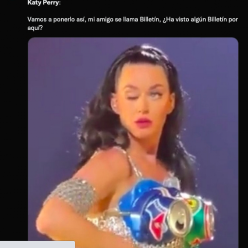 Los memes que dejó el extraño movimiento de ojo de Katy Perry