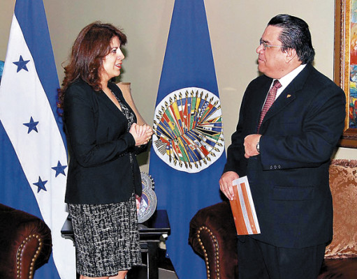 Embajadora de la OEA presenta cartas credenciales ante gobierno de Honduras