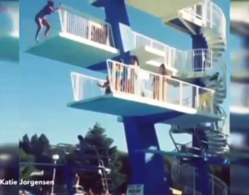 Cuidado con el trampolín