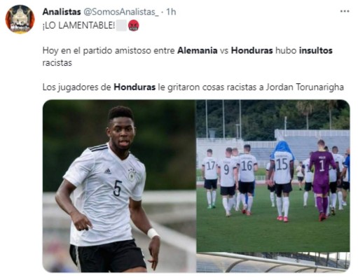 Así reacciona el mundo por los insultos racistas en el partido Honduras-Alemania
