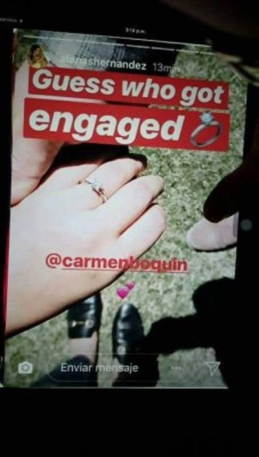 Captura de pantalla de la historia publicada por Atenas en su cuenta de Instagram.