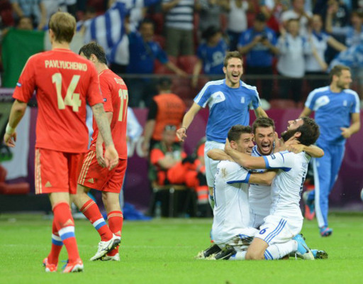 Grecia a cuartos de la Eurocopa tras ganar y eliminar a Rusia