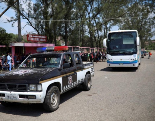 Decenas de hondureños entre los 61 migrantes detenidos en México