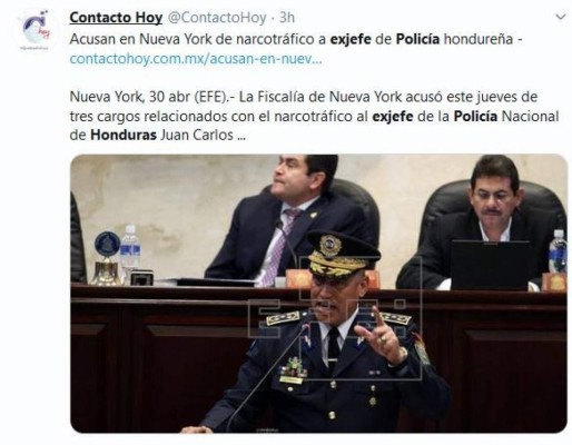 Acusación de EEUU contra 'El Tigre' Bonilla hace eco en el mundo: Medios internacionales lo informan