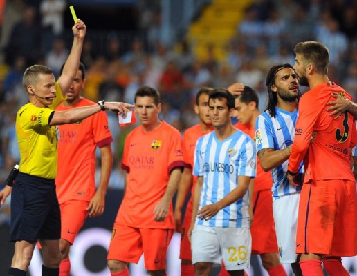 El Málaga frenó al Barcelona