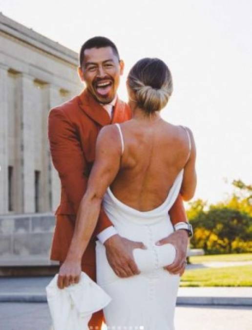 Las románticas fotos de la boda de Roger Espinoza y Lo'eau LaBonta