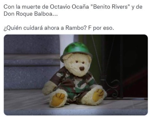 Reacciones en redes sociales por la muerte de 'Benito' Rivers de Vecinos   