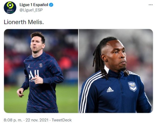 Lionerth Melis', la comparación de La Ligue 1 de Messi y Alberth Elis