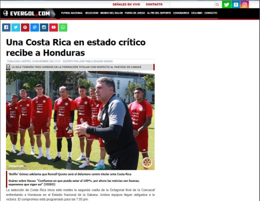 'La Sele necesita rivales débiles': Así opina la prensa de Costa Rica previo al partido ante Honduras