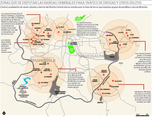 Las peleas por territorio dejan sangre, luto y dolor en la capital hondureña