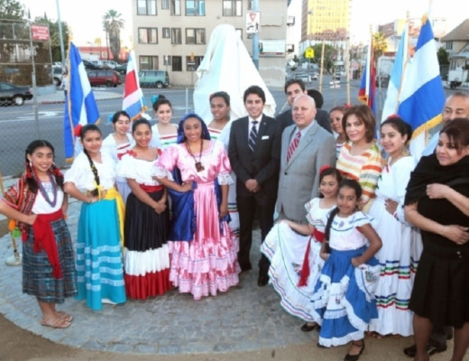 Inaugurarán plaza Francisco Morazán en Los Ángeles