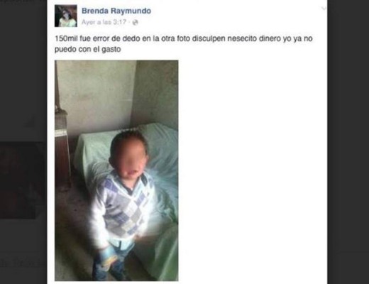Detienen a una mujer por intentar vender a su hijo por Facebook