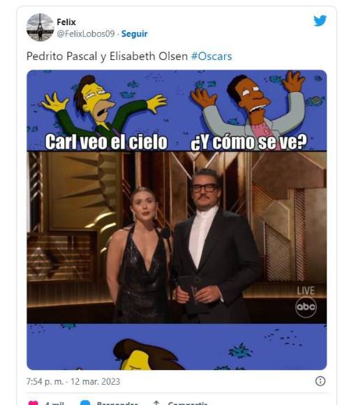 Imperdibles y divertidos: los memes de los Premios Oscar 2023
