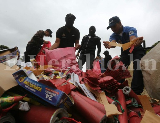 Comayagüela: Asestan primer golpe a la venta de pólvora con fuerte decomiso