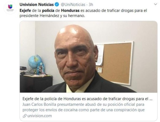 Acusación de EEUU contra 'El Tigre' Bonilla hace eco en el mundo: Medios internacionales lo informan