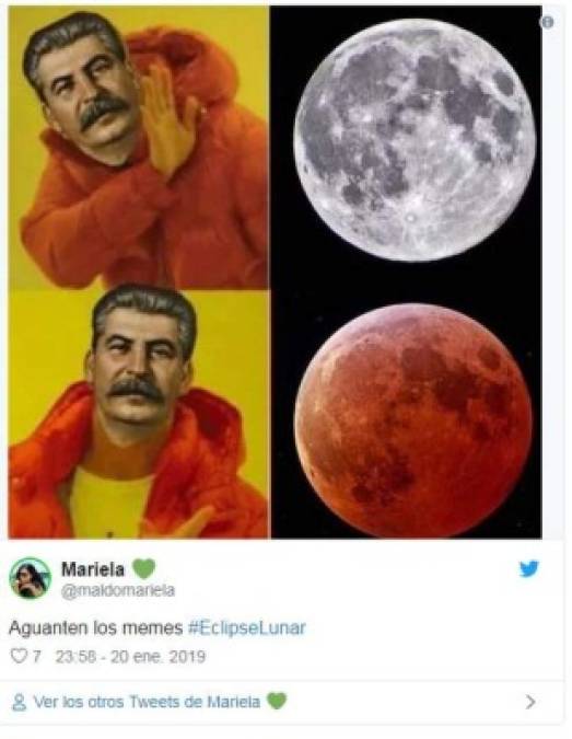Los mejores memes que dejó el eclipse total de luna