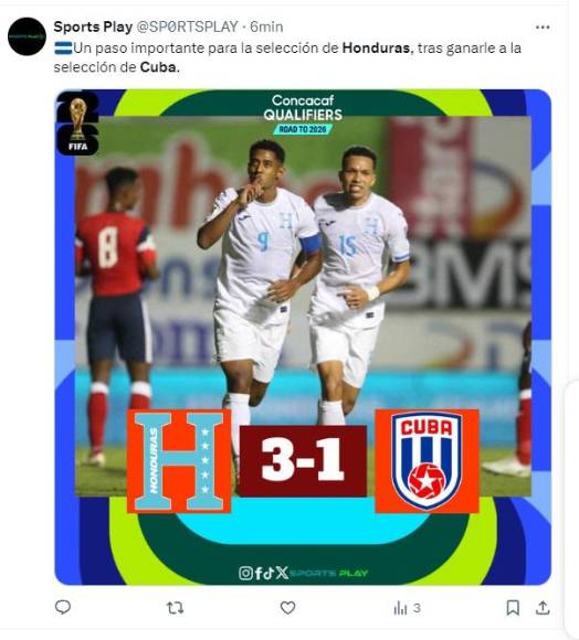 Así reaccionan medios nacionales e internacionales tras triunfo de Honduras ante Cuba