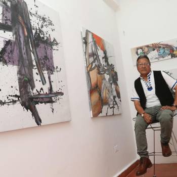 “Huellas de sangre”, de Víctor López, merece quedar inmortalizada en el imaginario colectivo. 25 años han debido pasar para presenciar su retorno a la pintura
