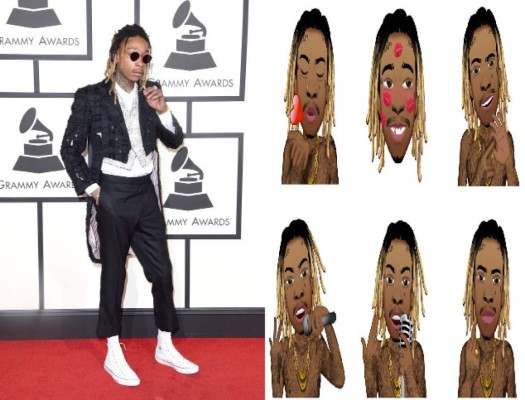 Emoticones inspirados en las celebridades del espectáculo