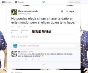 Ultimo Tweet de María José, ¡Impacta!