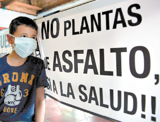 Unas 5,000 familias se oponen a instalación de planta asfáltica