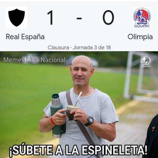 Memes que dejó triunfo de Real España sobre el Olimpia en el Morazán