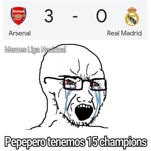 ¡No perdonan! Los memes que dejó el baile del Arsenal al Real Madrid en Champions League ¡No perdonan! Los memes que dejó el baile del Arsenal al Real Madrid en Champions League