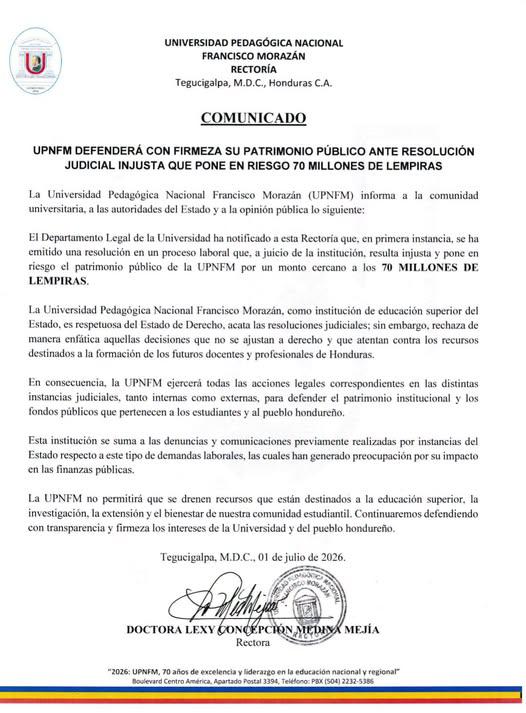Las autoridades emitieron un comunicado en el que rechazan la resolución.
