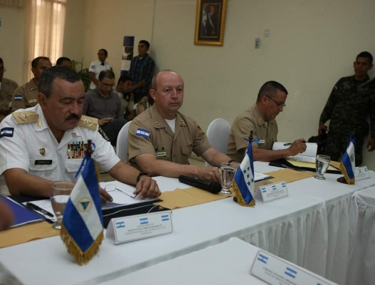 Reunión entre jefes de Navales de Honduras, El Salvador y Nicaragua