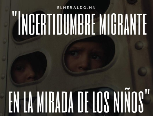 Inocencia e incertidumbre, el rostro que más golpea en la caravana migrante