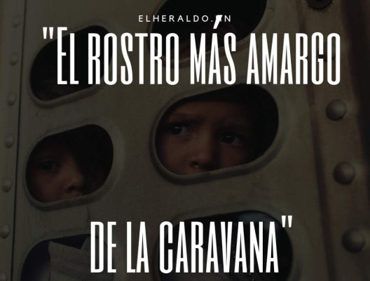 Inocencia e incertidumbre, el rostro que más golpea en la caravana migrante