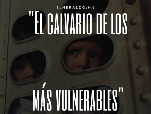 Inocencia e incertidumbre, el rostro que más golpea en la caravana migrante