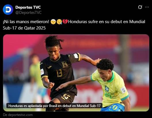 Triste realidad Da lástima: La reacción de la prensa tras paliza a Honduras en el Mundial Sub-17