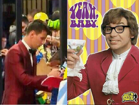 Los memes por el traje de Messi en la gala del Balón de Oro