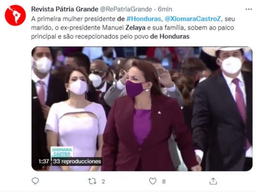 Destacando algunos de sus hitos: así informó el mundo la asunción de Xiomara Castro