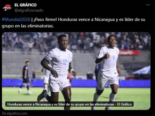 Paso firme Se vale soñar: Reacción de la prensa tras triunfo de Honduras sobre Nicaragua