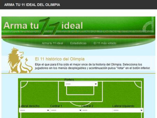 Elige tu once ideal del Olimpia y participa en sorteo de camisetas