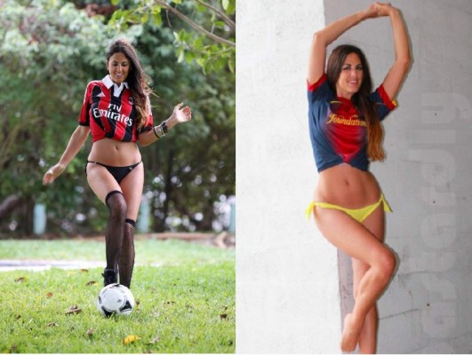 La modelo del fútbol Claudia Romani muestra su hermosa figura en Instagram