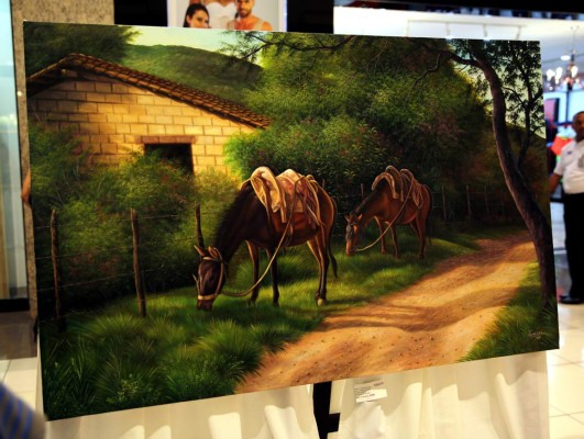 La belleza rural del sur de Honduras en lienzos