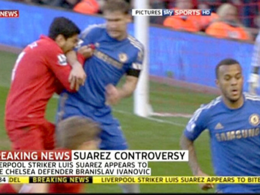 Federación inglesa abre expediente a Suárez por mordida