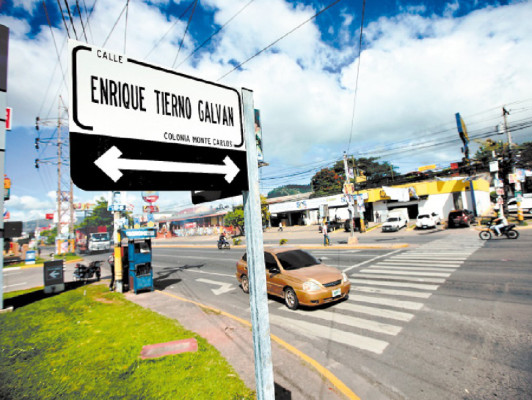 Identifican calles, avenidas y bulevares de Tegucigalpa