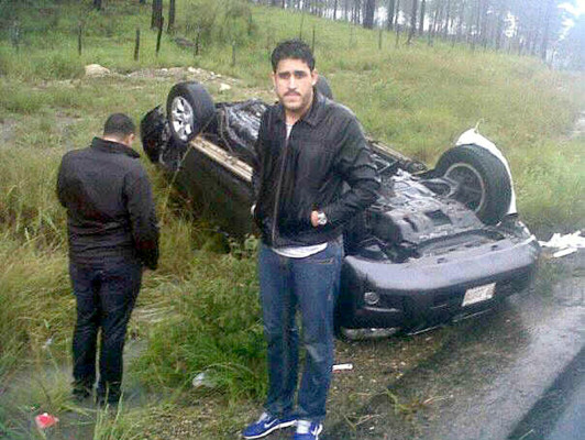 Se accidenta José Manuel Zelaya