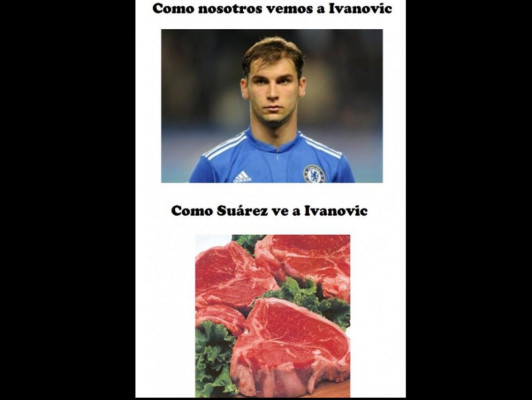 FOTOS: Las burlas por la mordida de Luis Suárez