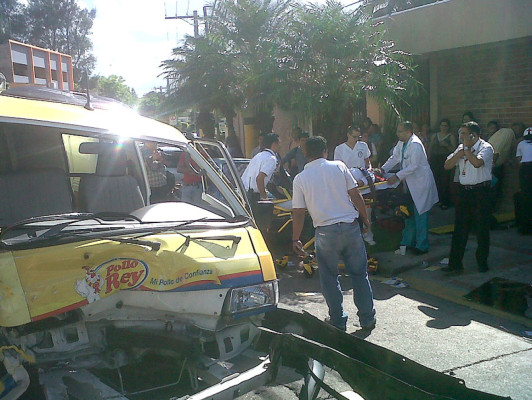 Accidente atrás de la embajada de EE UU