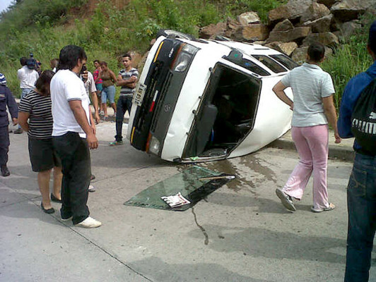 Al menos ocho heridos en accidente en Tegucigalpa