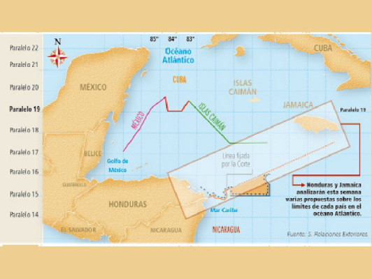 Honduras definirá límites marítimos con Jamaica