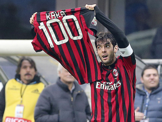 VIDEO: Kaká celebra su gol 100 con el Milan