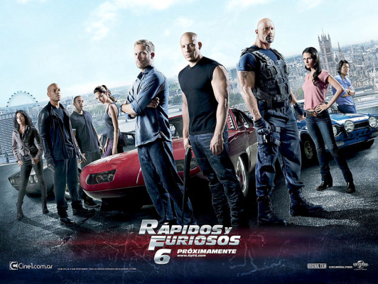 'Rápidos y furiosos 6' sigue liderando cartelera latina