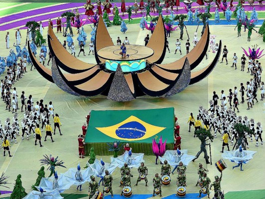 Espectacular inauguración del Mundial de Brasil