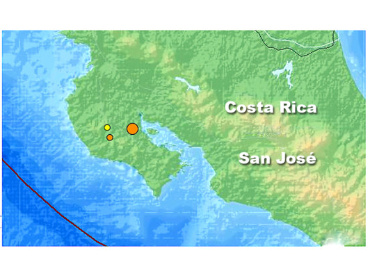 Fuerte sismo de 6.6 grados sacudió Costa Rica